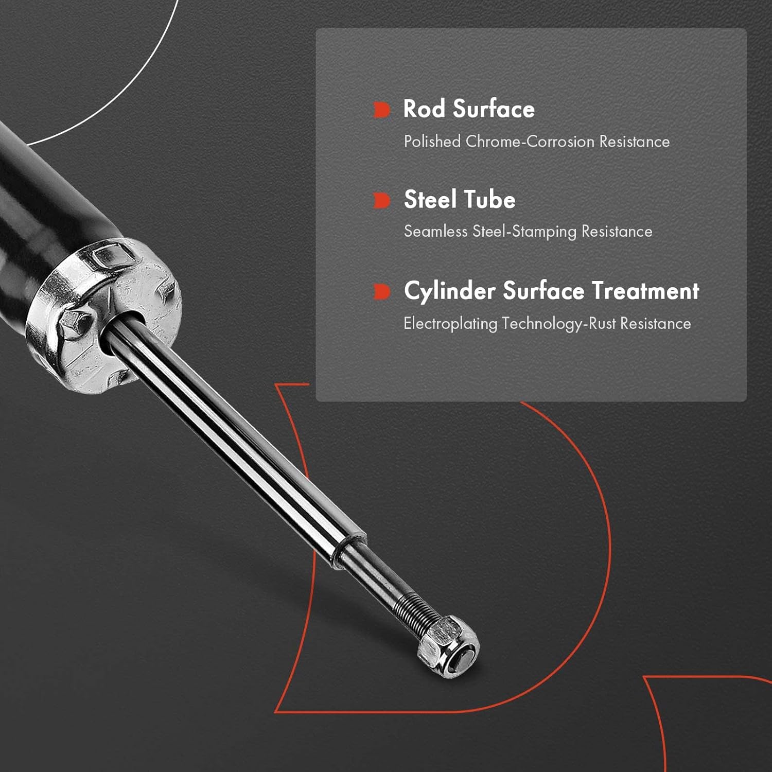 A-Premium Front Pair (2) Shock Absorber Compatible with Volkswagen Transporter 1985-1991, Vanagon 1980-1991, Driver and Passenger Side