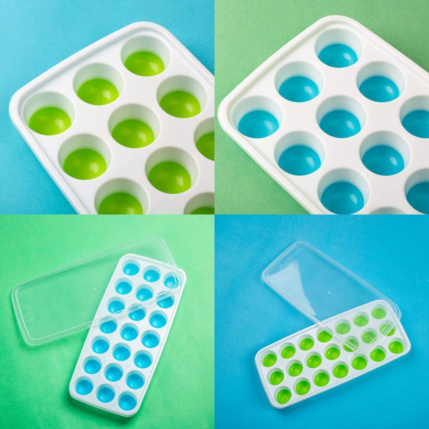 21 Cavity Ice Cube Tray - Easy Pop Out! -5