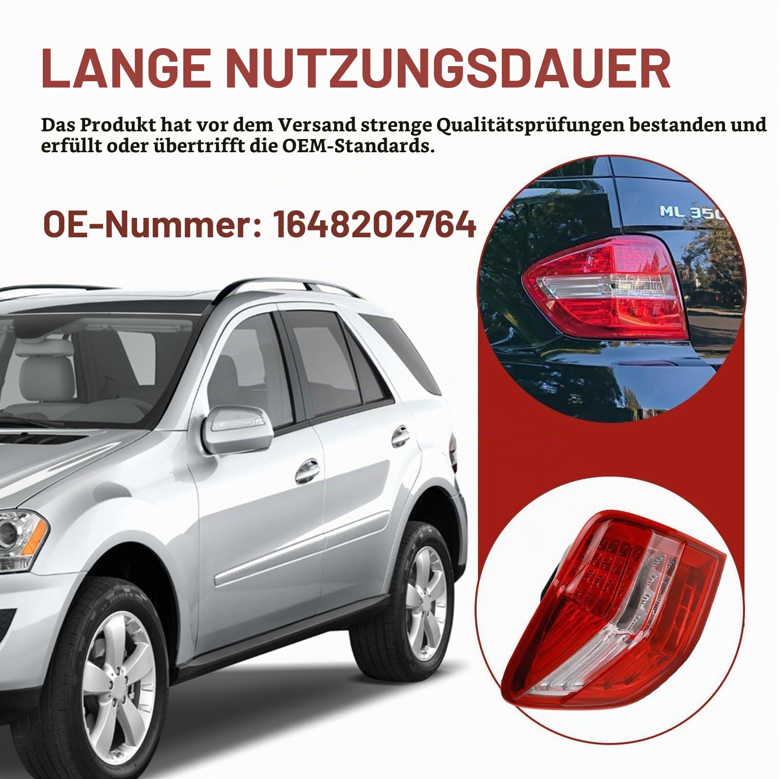 Auto Rückleuchten Rücklicht 1648202764 Für Benz W164 2005-2011