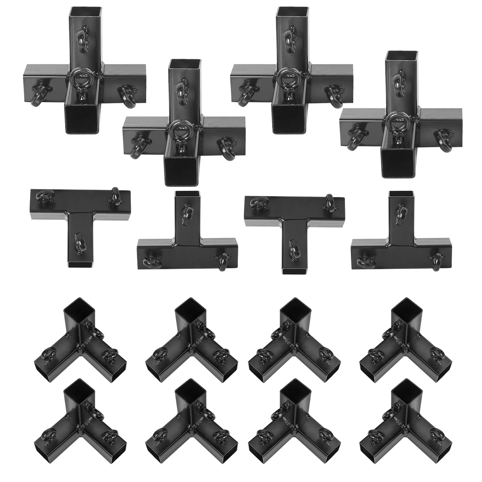 Aoneky 1.5 Inch Square Baseball Batting Cage Frame Corner Kit for 35ft Cage - Batting Cage Connector Kit