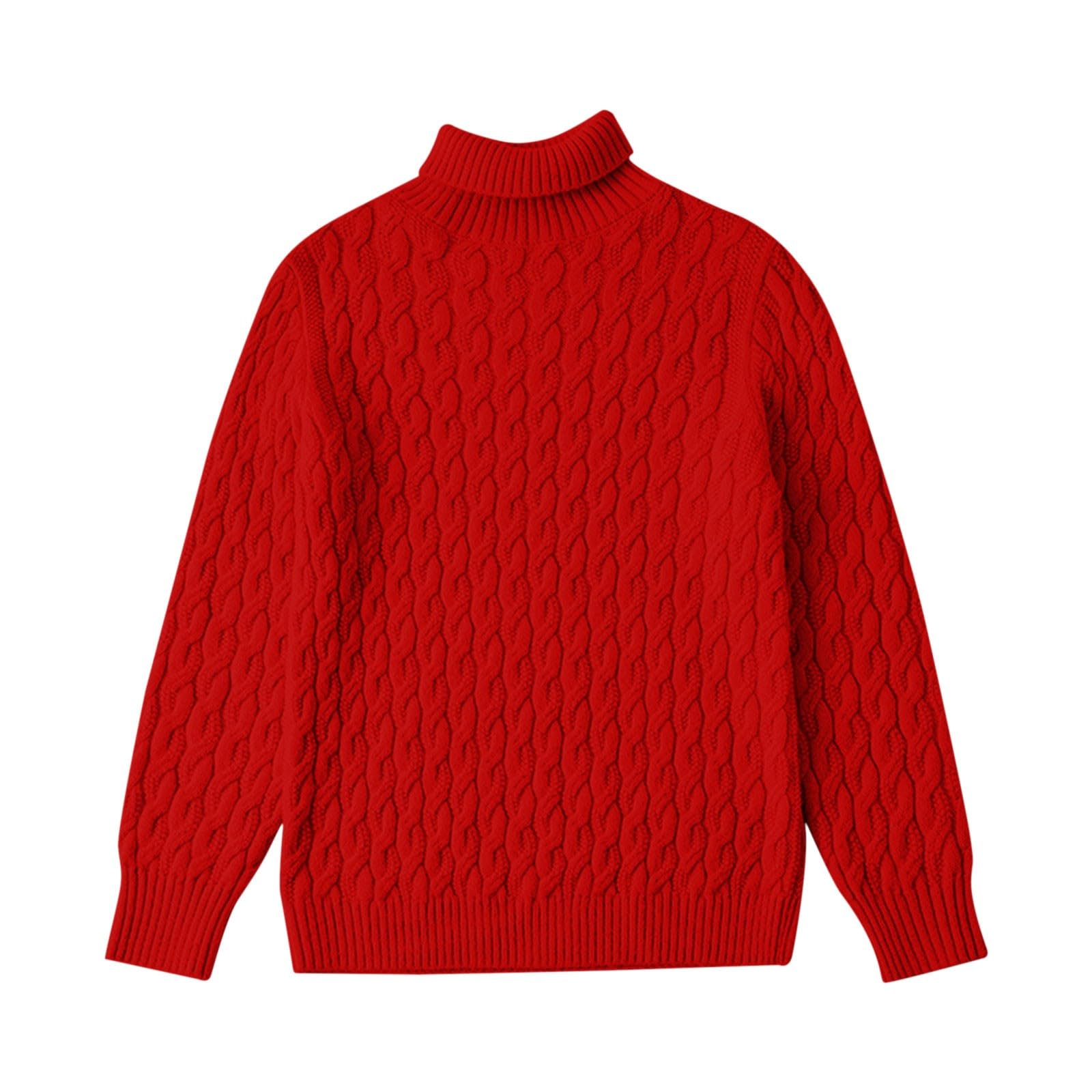 Generisch Suéter de punto de cuello alto regular para niñas, top clásico | Ajuste regular para un ajuste cómodo, diseño clásico que se adapta bien a cualquier figura infantil