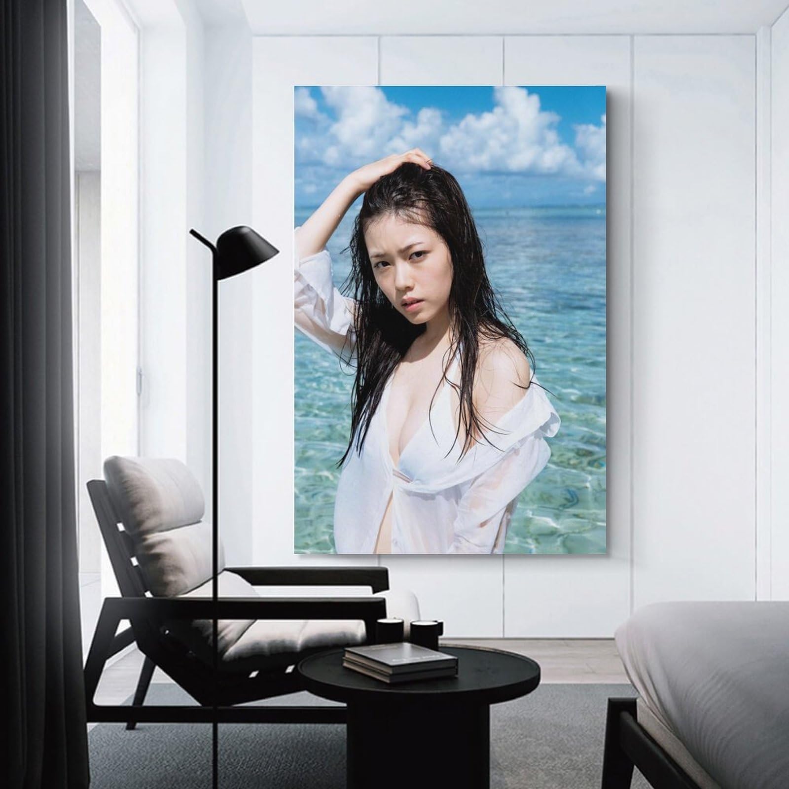 Amazon.co.jp: 小芝風花 女優 可愛 下着4 ポスター キャンバス 芸術