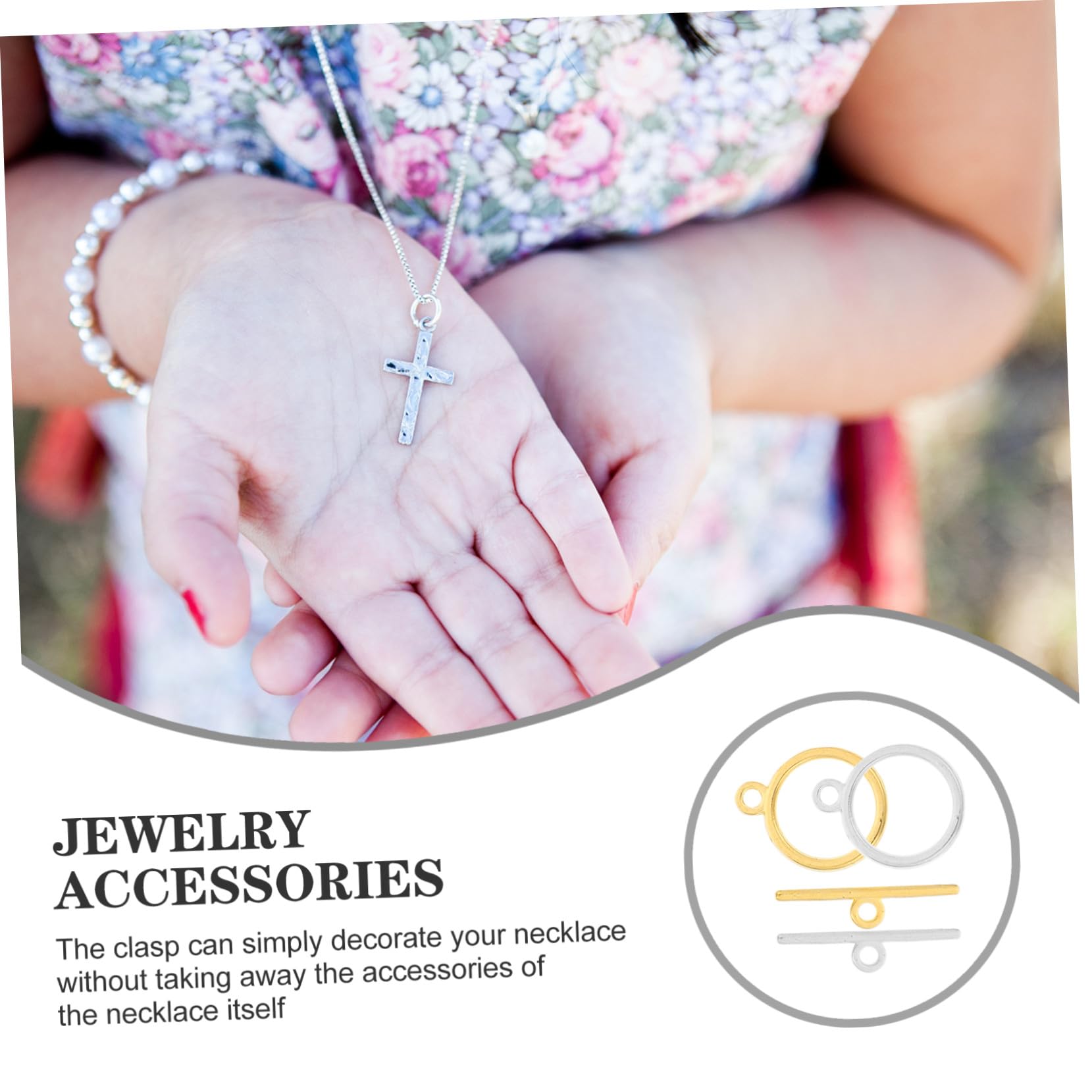 SHINEOFI 360 Set Fermagli per Gioielli in Chiusure per Collane e Braccialetti Ganci Facili da Installare Completo per Creazioni Te Regalo