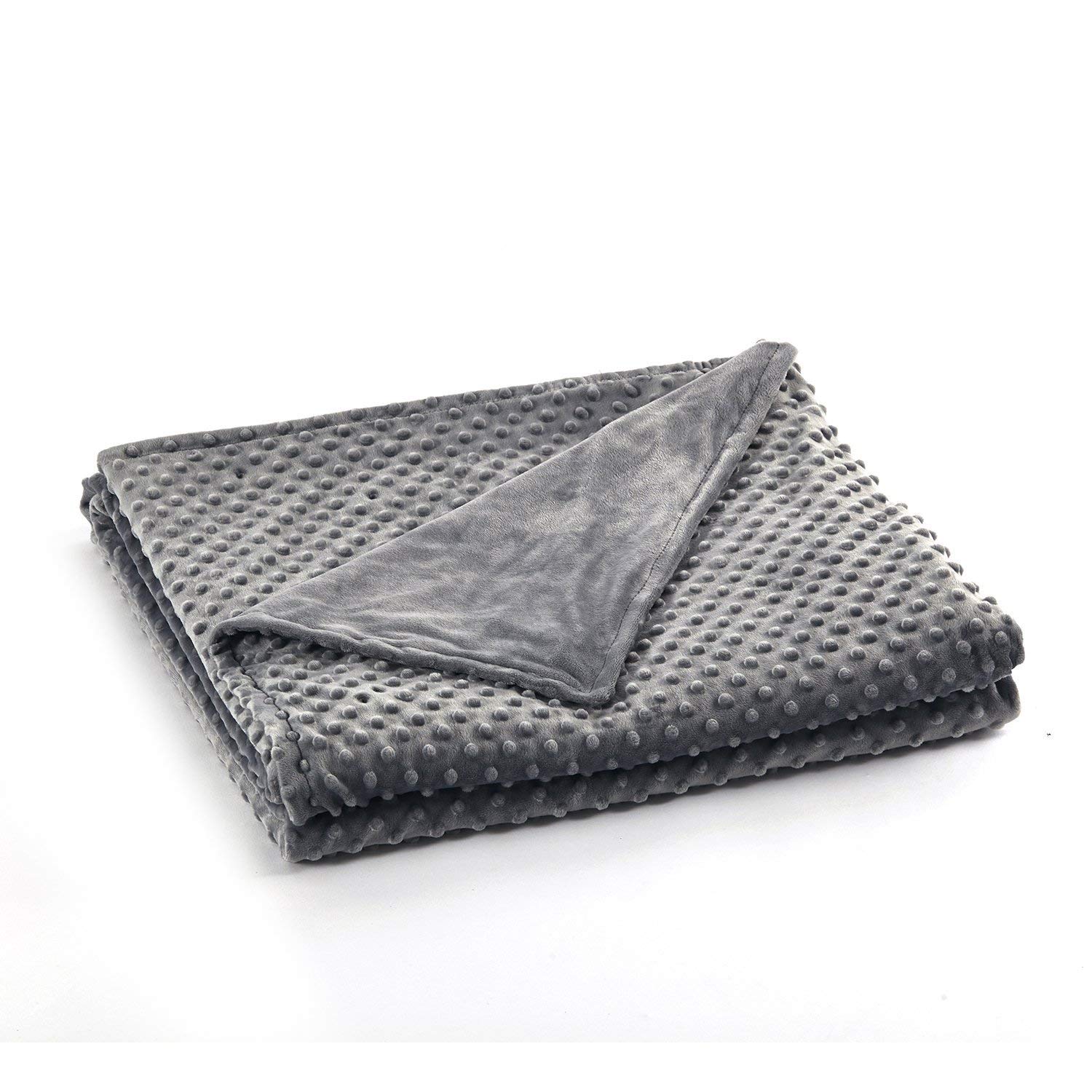 RelaxBlanket ''40''x60'' Duvet Cover for Weighted Blanket | Premium Super Soft Minky Dot | Dark Grey