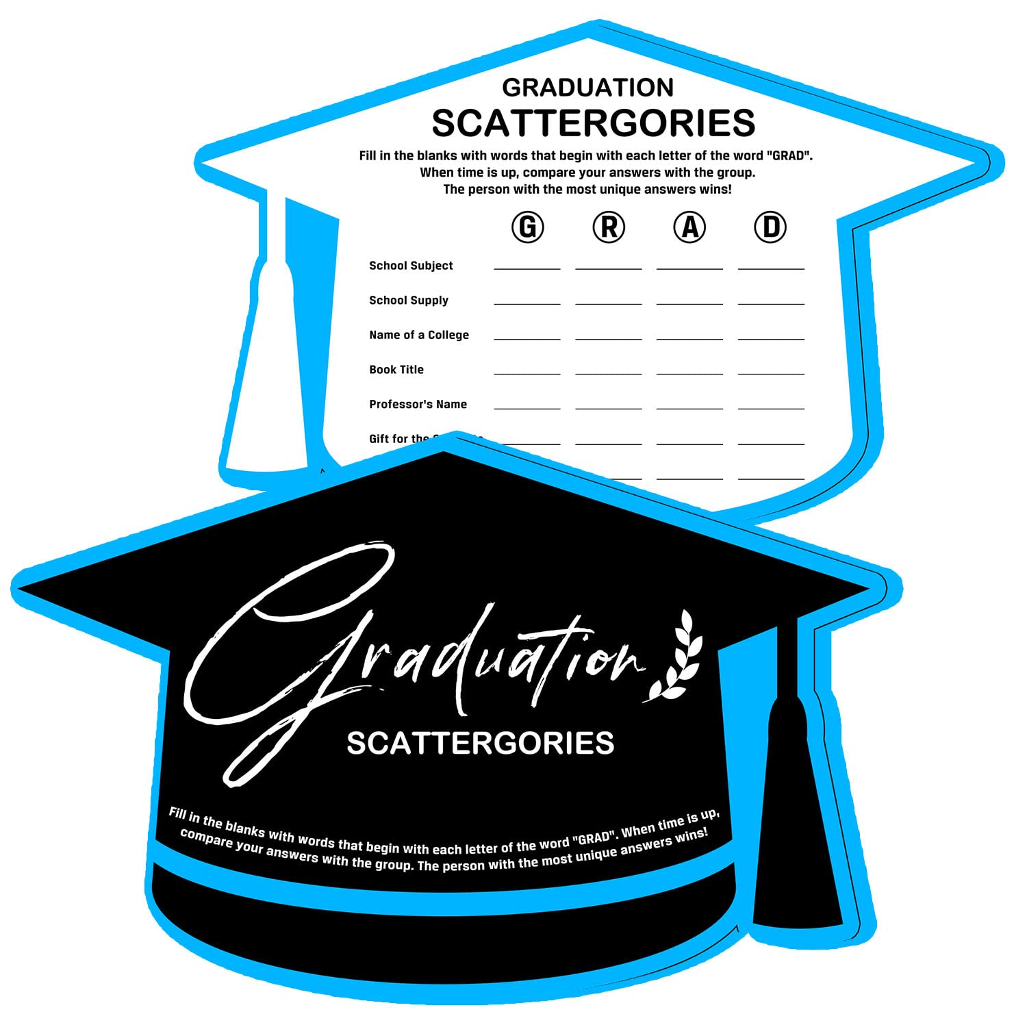 Photo 1 of BUNDLE OF 2 GRADUATION SCATTERGORIES