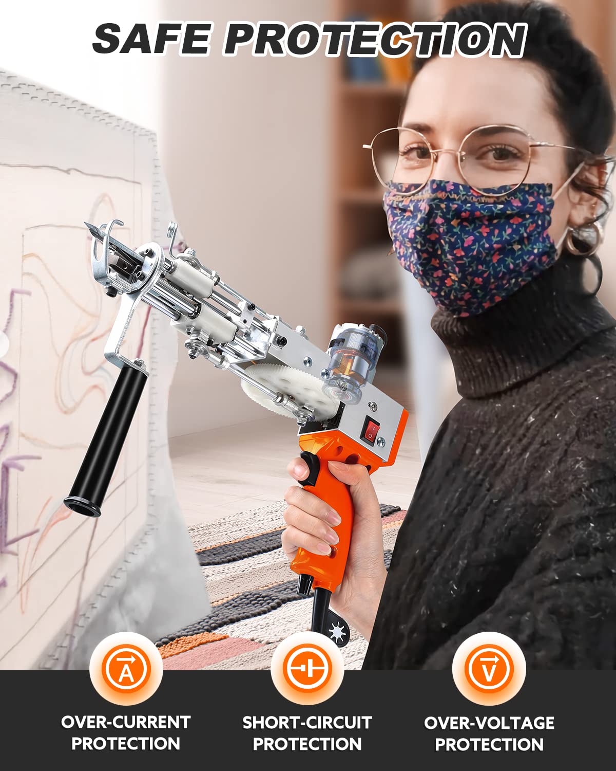 Amazon.co.jp: タフティングガン カーペットウィービングマシン 2イン1