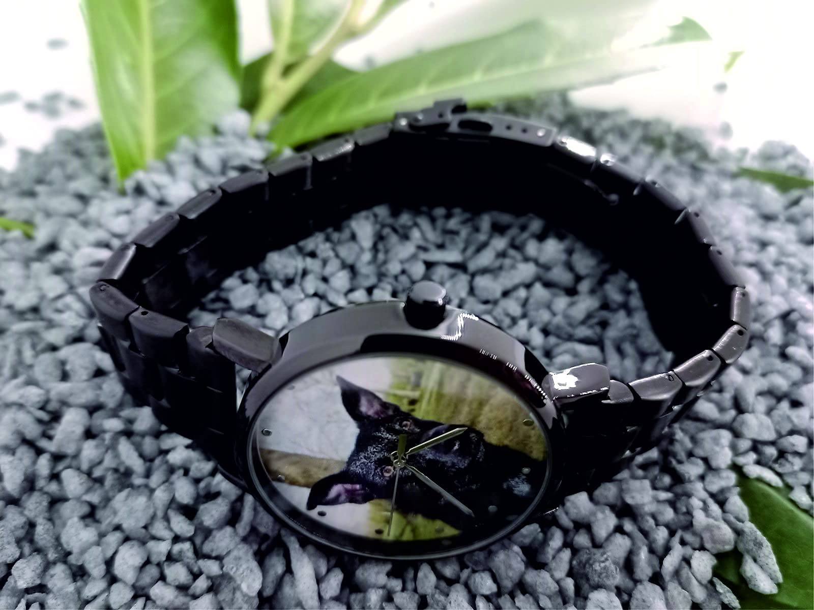 Reloj de pulsera para hombre, regalo con foto, para Navidad, cumpleaños, santo, boda, fabricado en Alemania, diámetro de 40 mm, reloj de pulsera