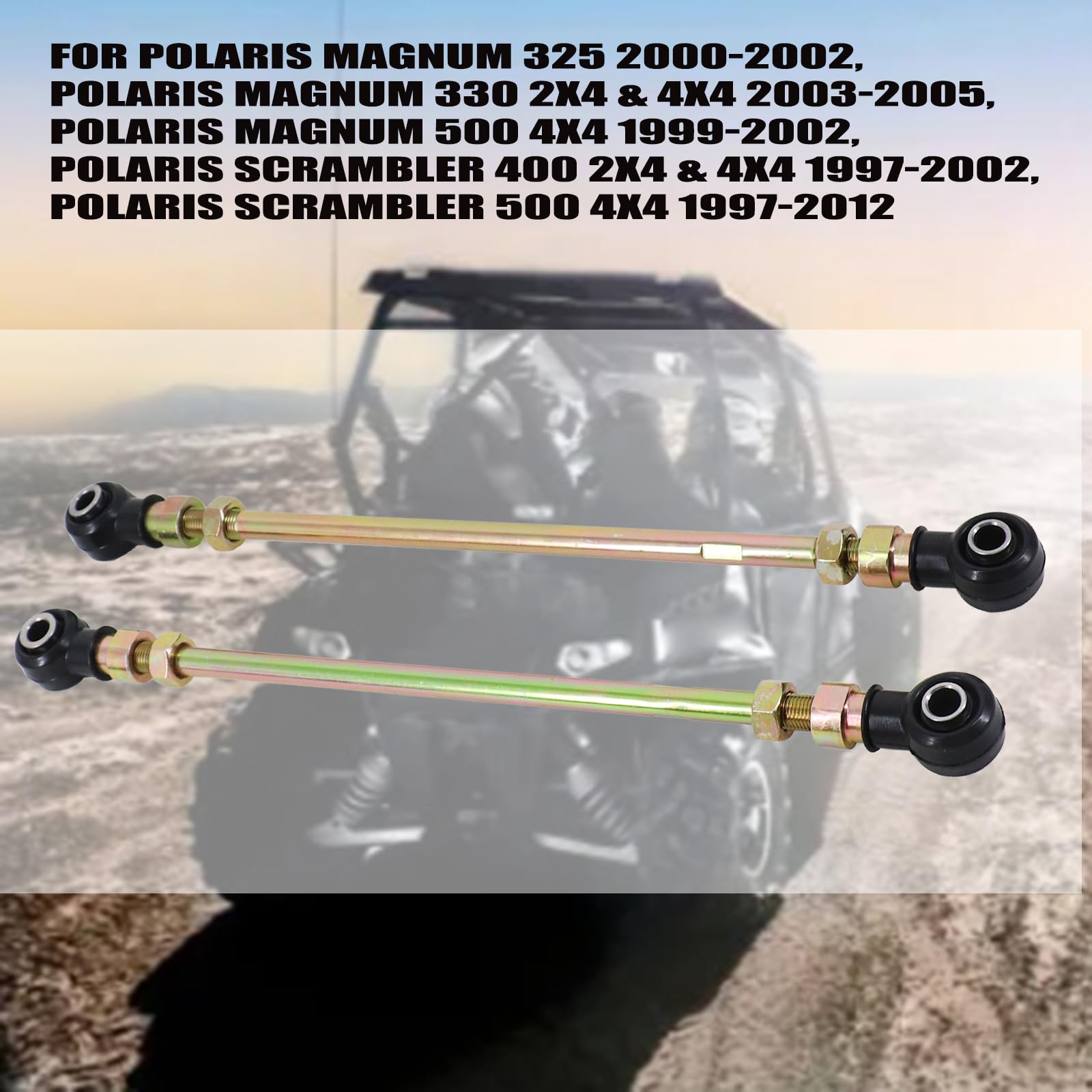 Tie Rod Set For Polaris Trail Boss 330 (2003-2005) - 4-Piece Kit With Hardware