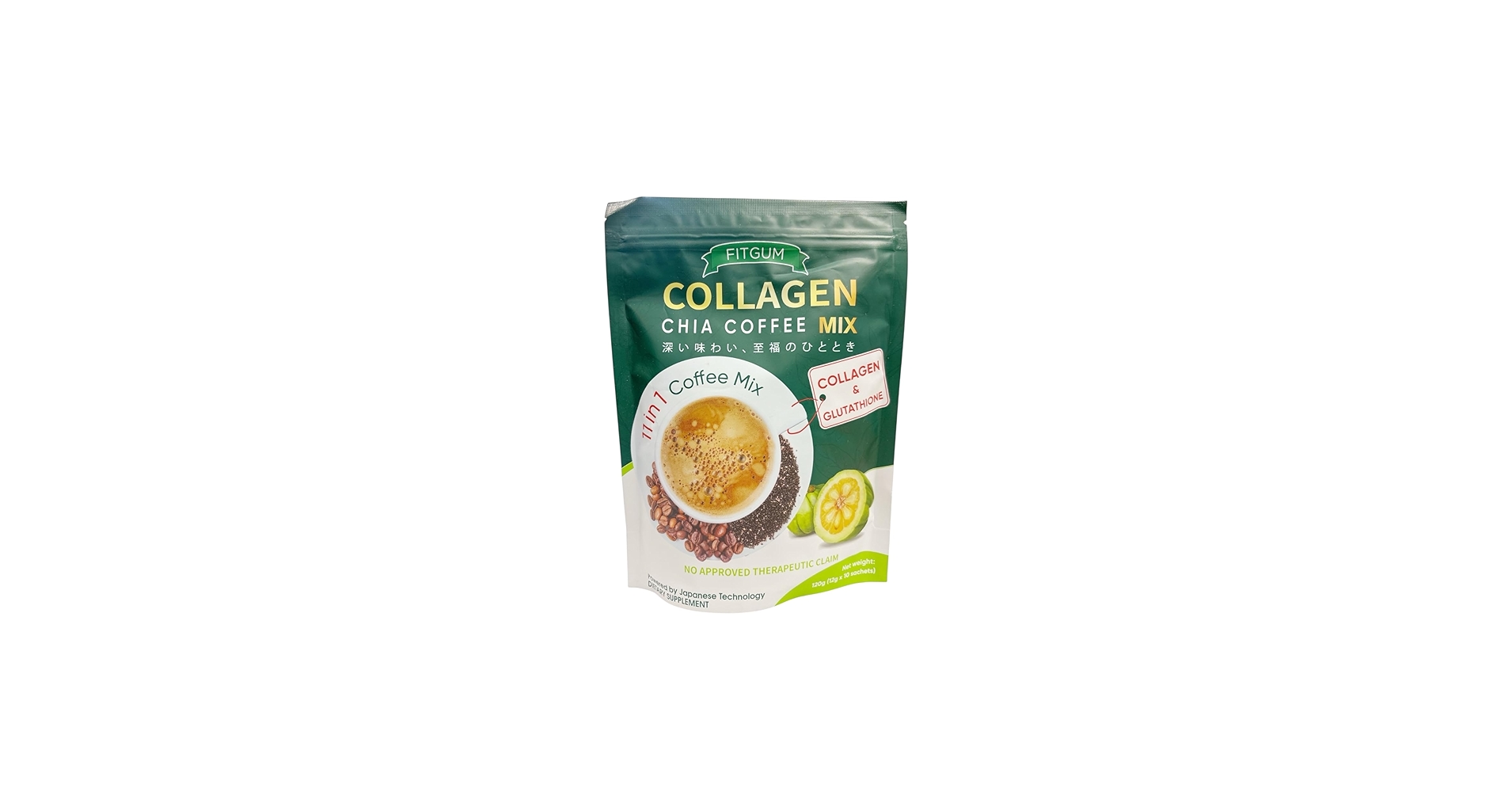 Amazon.com : FIT GUM 20X Collagen Chia Coffee - 11 in 1