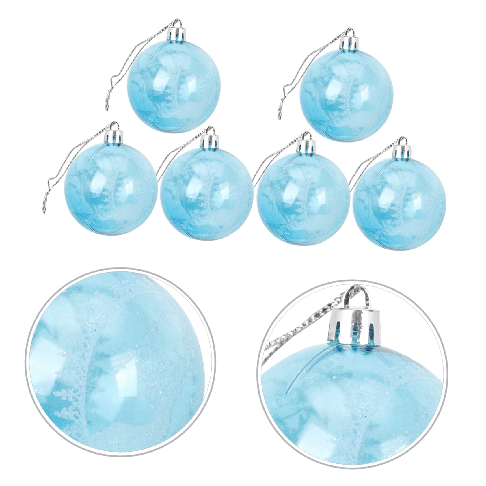 Abaodam 24piezas Bolas Colgantes Decorativas De Navidad Adornos Pintados Diseño De Renos Decoraciones Festivas para Árbol De Navidad y Celebraciones