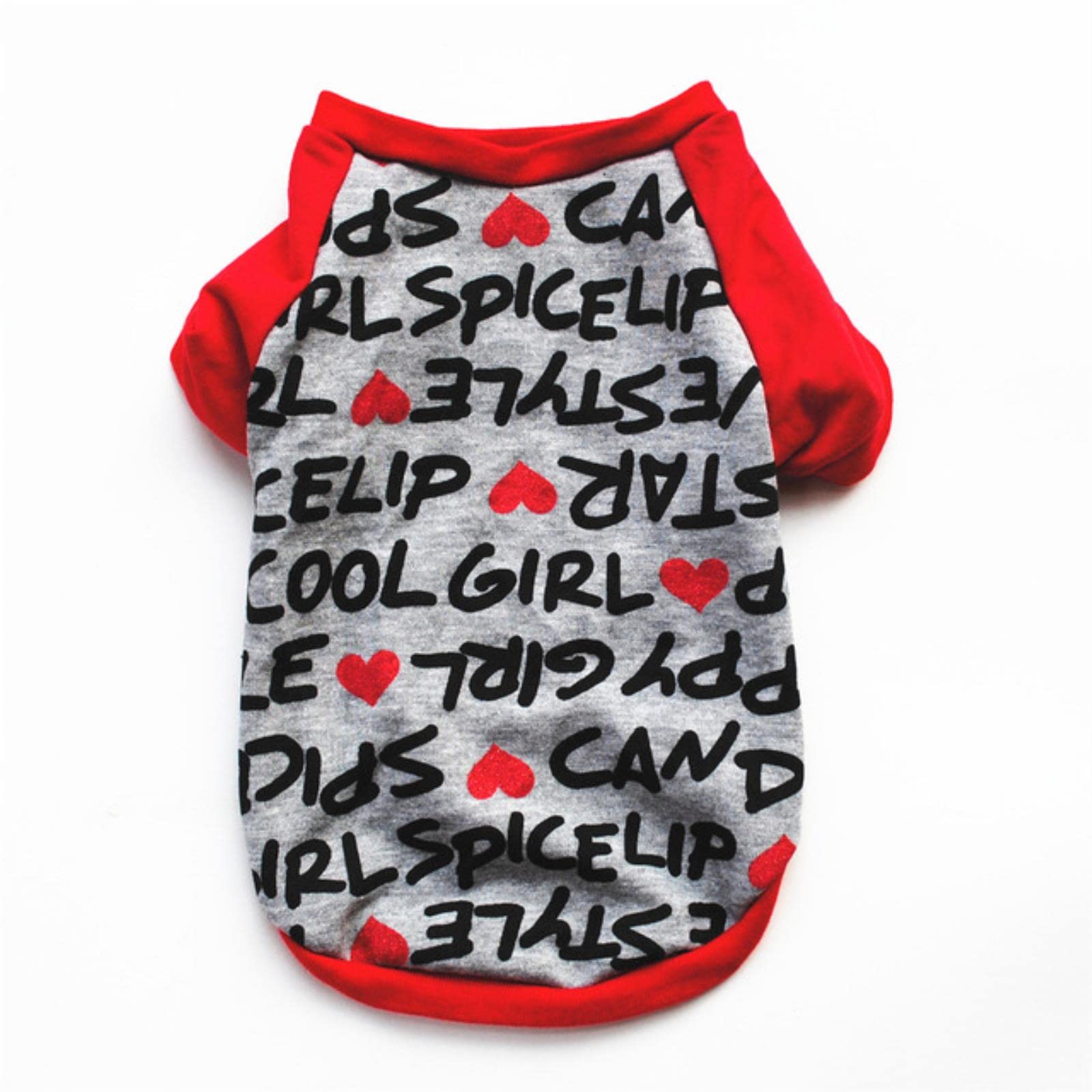 Sweat-shirt pour animaux rouge en coton taille L idéal promenade