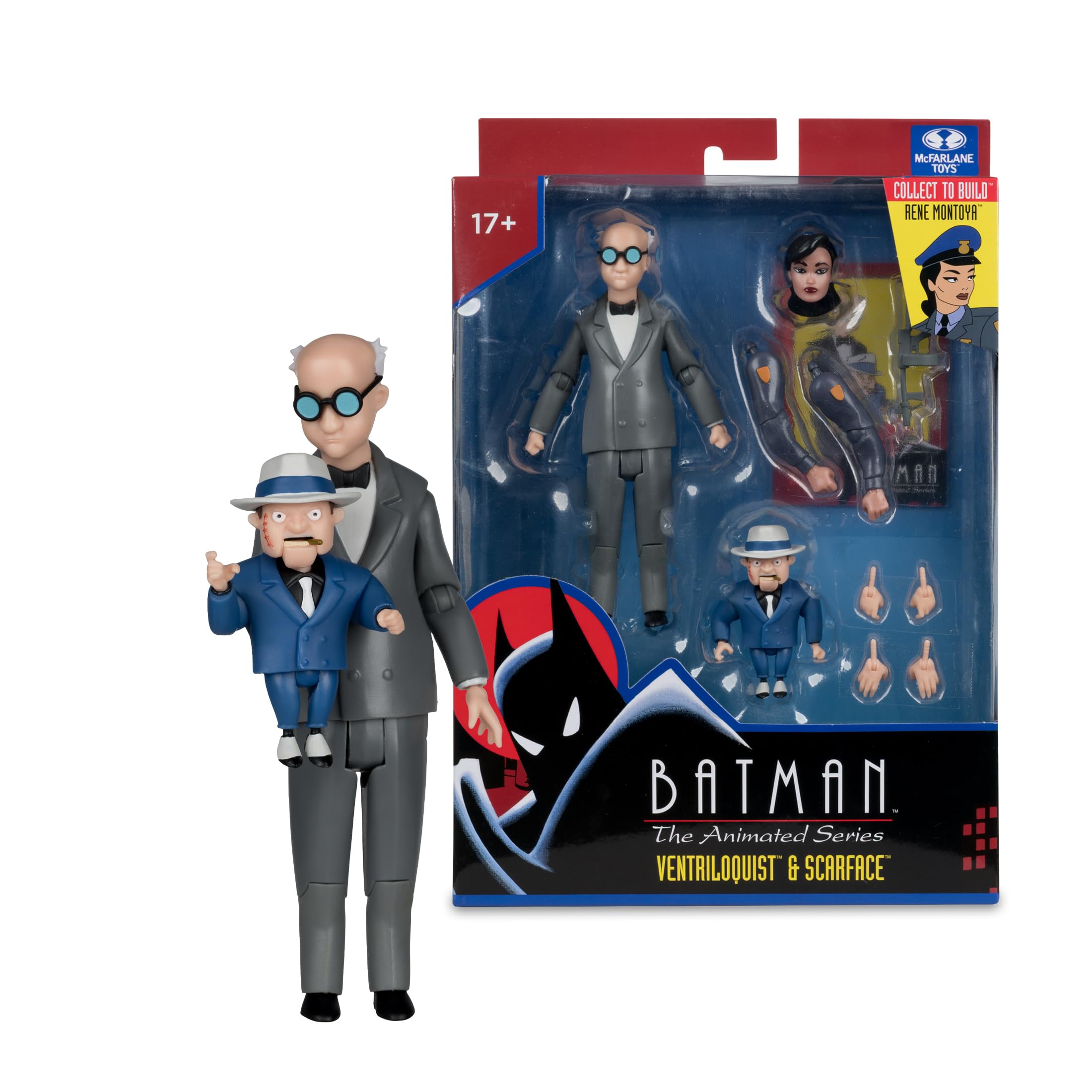 Batman: The Animated Series DC Direct Build-A figurka Ventriloquist and Scarface 15 cm