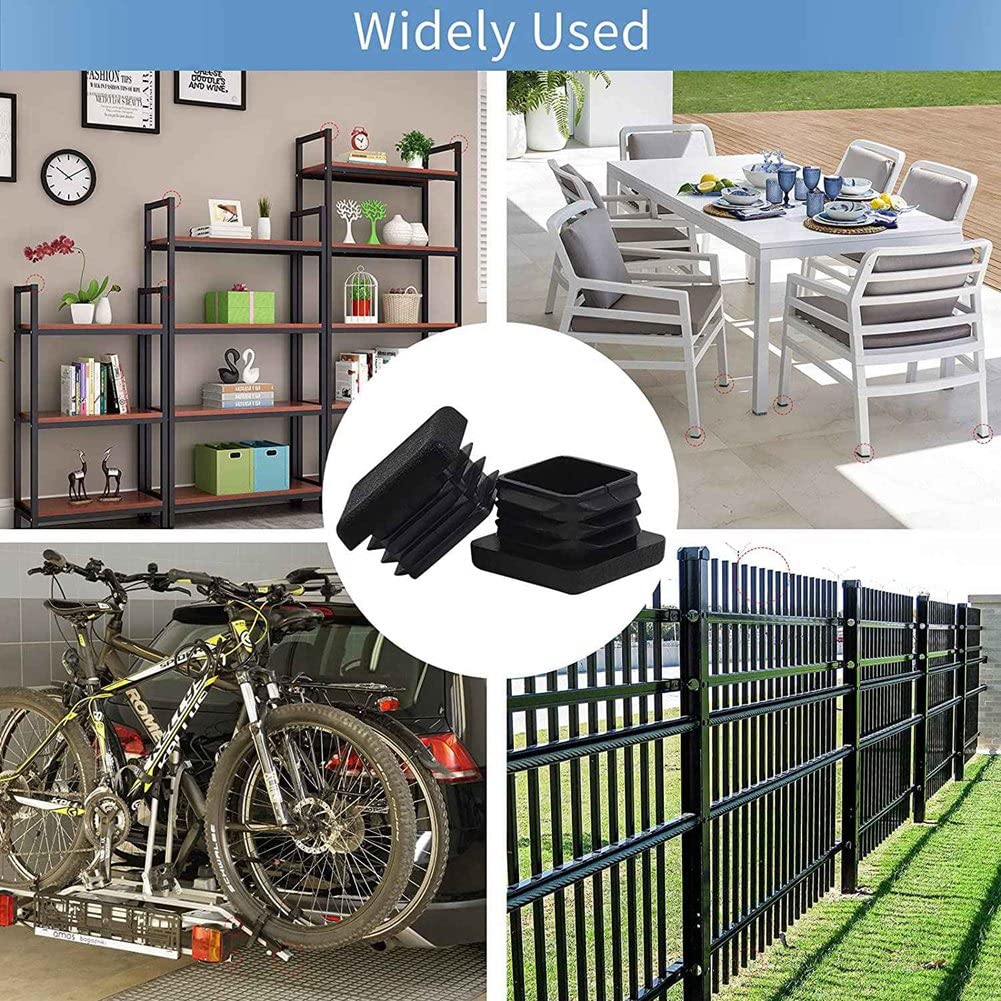 1000 Sztuk 1 Cal Kwadratowe ZaśLepki do ZaśLepki Plastikowe ZaśLepki do Post OsłOna Rury Rurki WkłAdka KrzesłO Glide Korki