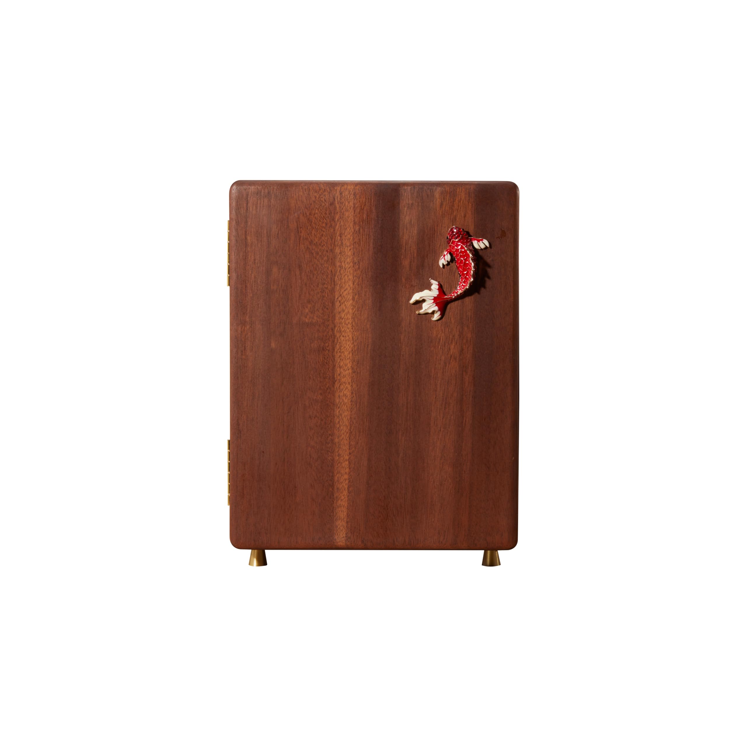 Photo 1 of KAOTGOT 5-Layer Large Organizer Jewelry Box for Women Walnut Wood Jewelry Organizer for Ring Necklace Earring Bracelet