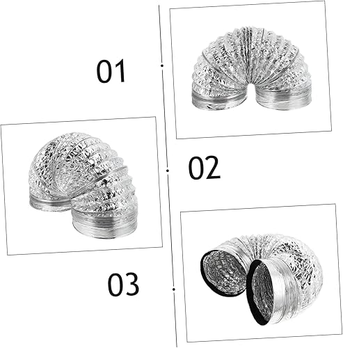 Miniatura 7 de DOITOOL Tubo de escape de campana extractora, tubo de escape flexible, conducto flexible, conducto flexible, conducto de secador, conducto de aire