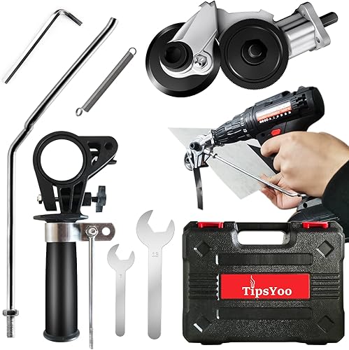 2023 - Cortador de chapa de metal, tijeras de taladro eléctricas, cortador de metal, accesorio de taladro de metal para bricolaje, cuchillo de hoja