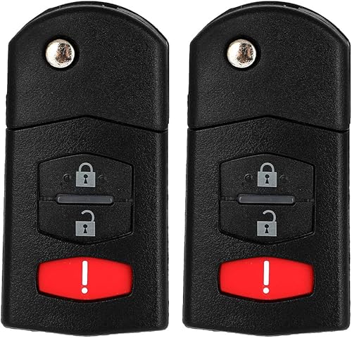 Miniatura 9 de Aintier Funda para llave inteligente con control remoto de entrada sin llave compatible con Mazda 2 06-15 para Mazda 3 5 11-15 para Mazda CX-7 07-13