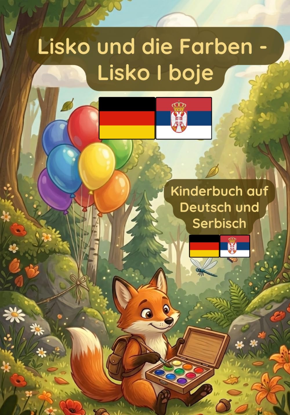 Lisko und die Farben: Deutsch-serbisches Kinderbuch zum lernen der Farben