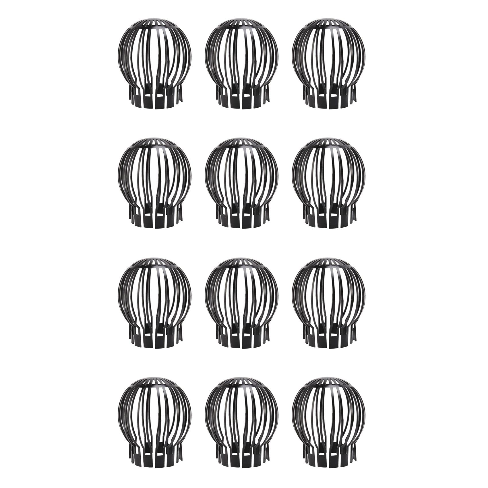Hndhbfgrt 12PCS Gutter Guard Downspouts Filter Strainer Preventing Leaf Debris Branches Roof Moss From Clogging the Pipes