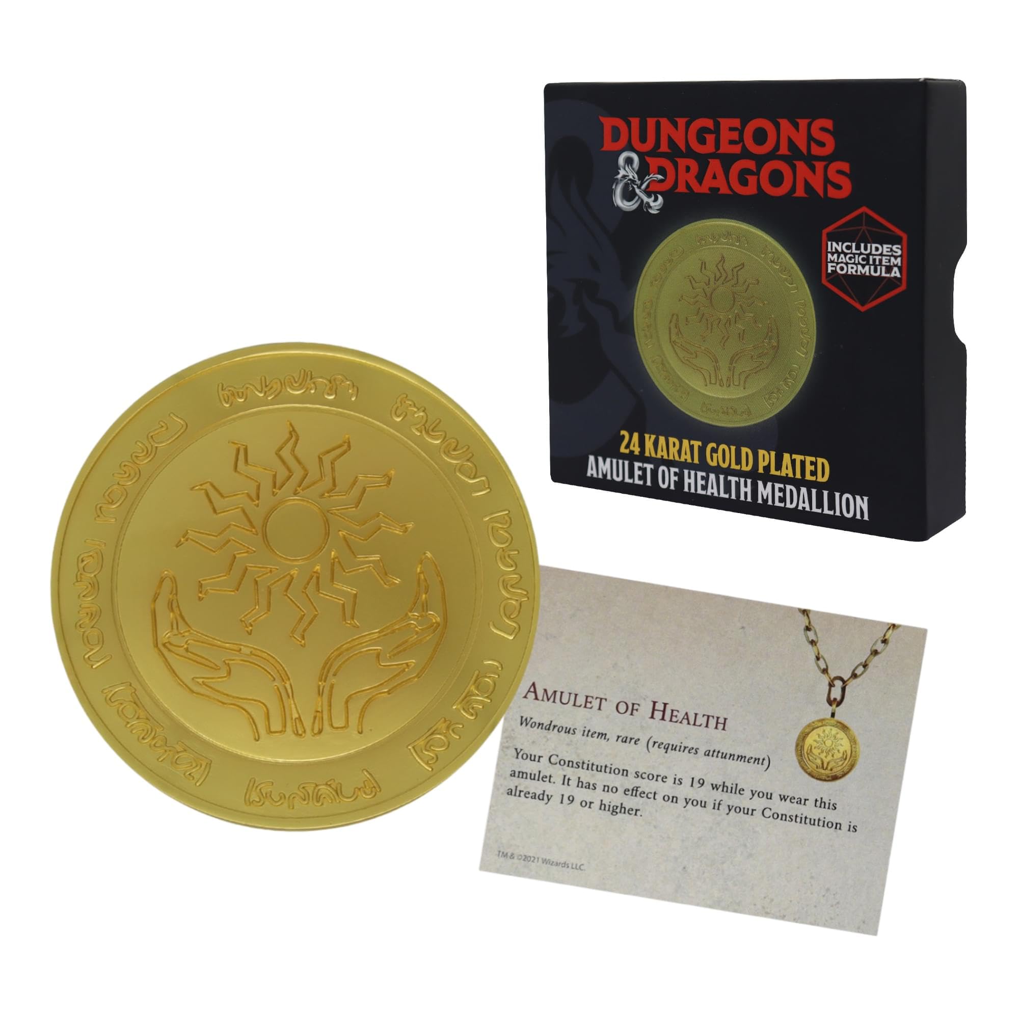 Dungeons & Dragons 24k Gold Plated Medallion (PS4)