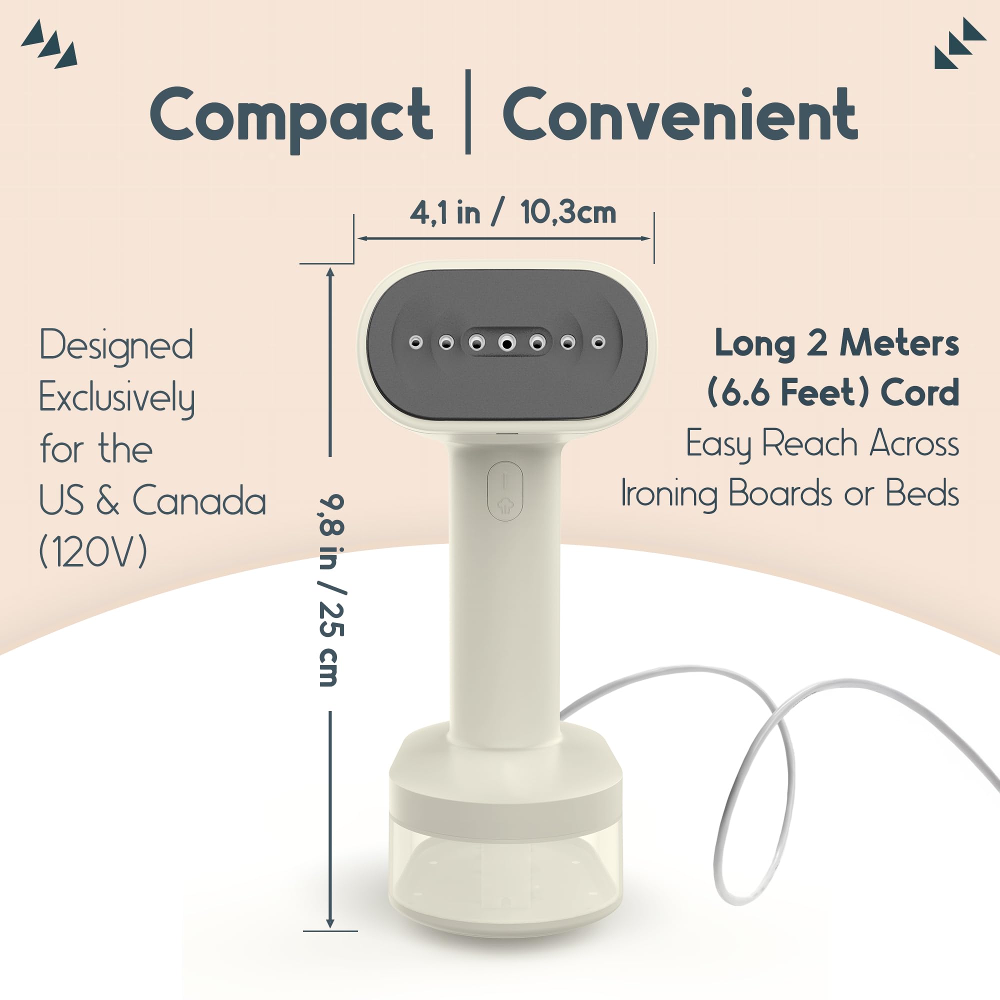 Vaporizador de viaje para ropa portátil Mini, plancha de vapor de mano de 1600 W, bolsa de lona de algodón de alta calidad incluida, removedor de arrugas de la ropa de calentamiento rápido 30 segundos 6