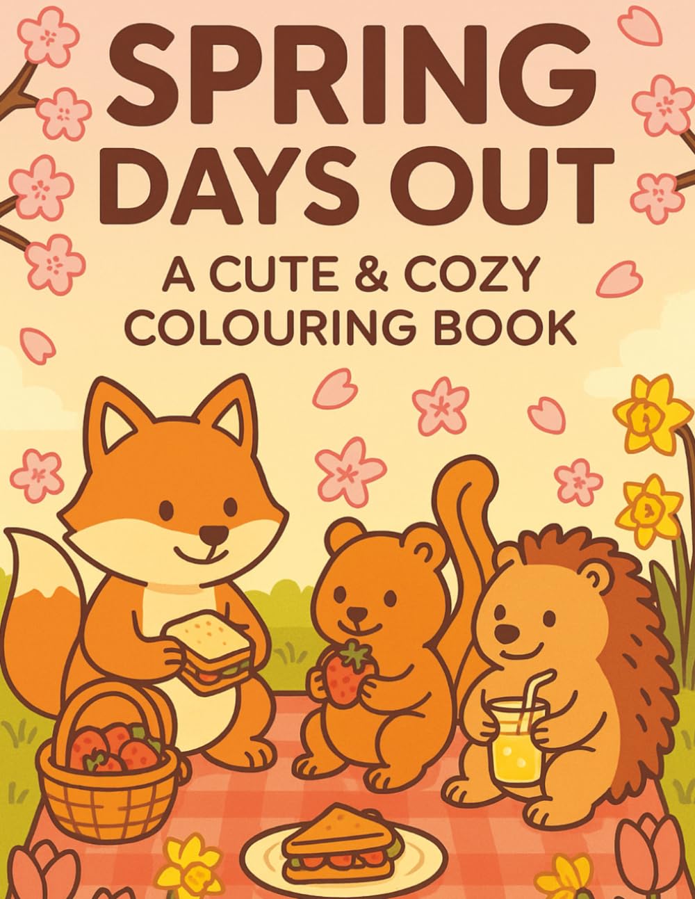 Spring Days Out: A Cuty & Cozy Colouring Book