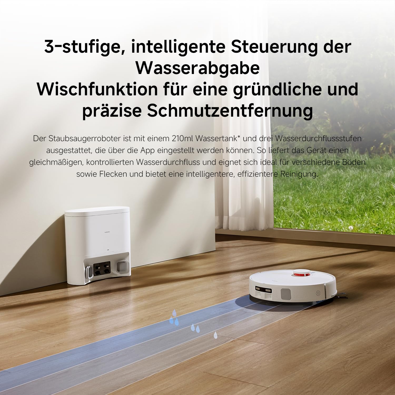 XIAOMI H40 Saugroboter, 10000Pa, LDS-Navigation, smarte Kartierung, Anti-Verwicklung, Auto-Entleerung, 180 Min Laufzeit, Home App & Sprachsteuerung
