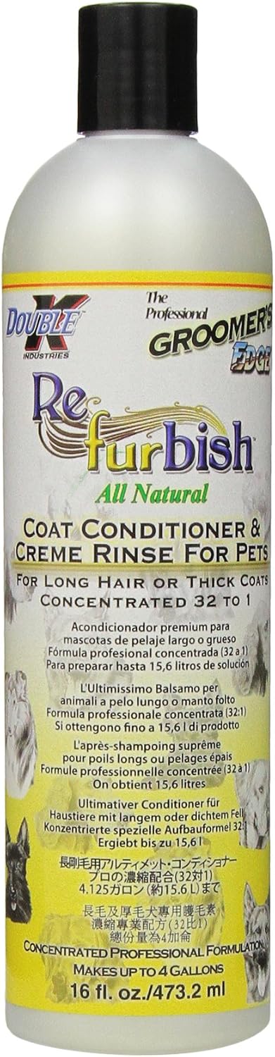 Groomer's Edge Re-Fur-Bish Pet Conditioner, 16-Ounce