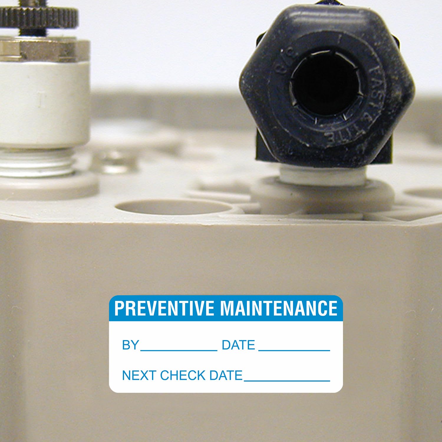 Manutenzione preventiva, 5/20,3 x 3,8 cm 4 mil Wht Flexible vinyl, TC, vinyl Label, 350 Labels/Box
