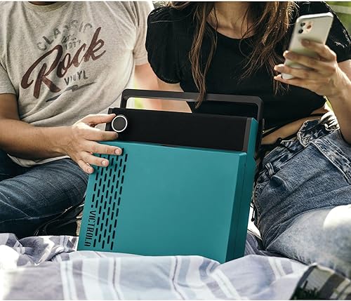 Miniatura 13 de Victrola Revolution GO - Tocadiscos de vinilo portátil, tocadiscos Bluetooth alimentado por batería, duración de la batería de 12 horas, reproductor