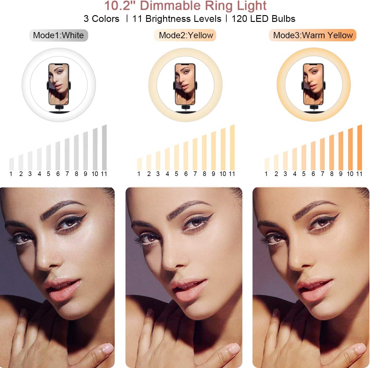 Best Seller Xeneo 10 Desktop Selfie Ring Light with Stand and Phone Holder for iPhone Android, 3 Light Modes Dimmable LED Ringlight for YouTube/Video Shooting/Streaming/Makeup with Remote Shutter Black Friday 🔥 Xeneo 10 Desktop Selfie Ring Light with Stand and Phone Holder for iPhone Android, 3 Light Modes Dimmable LED Ringlight for YouTube/Video Shooting/Streaming/Makeup with Remote Shutter