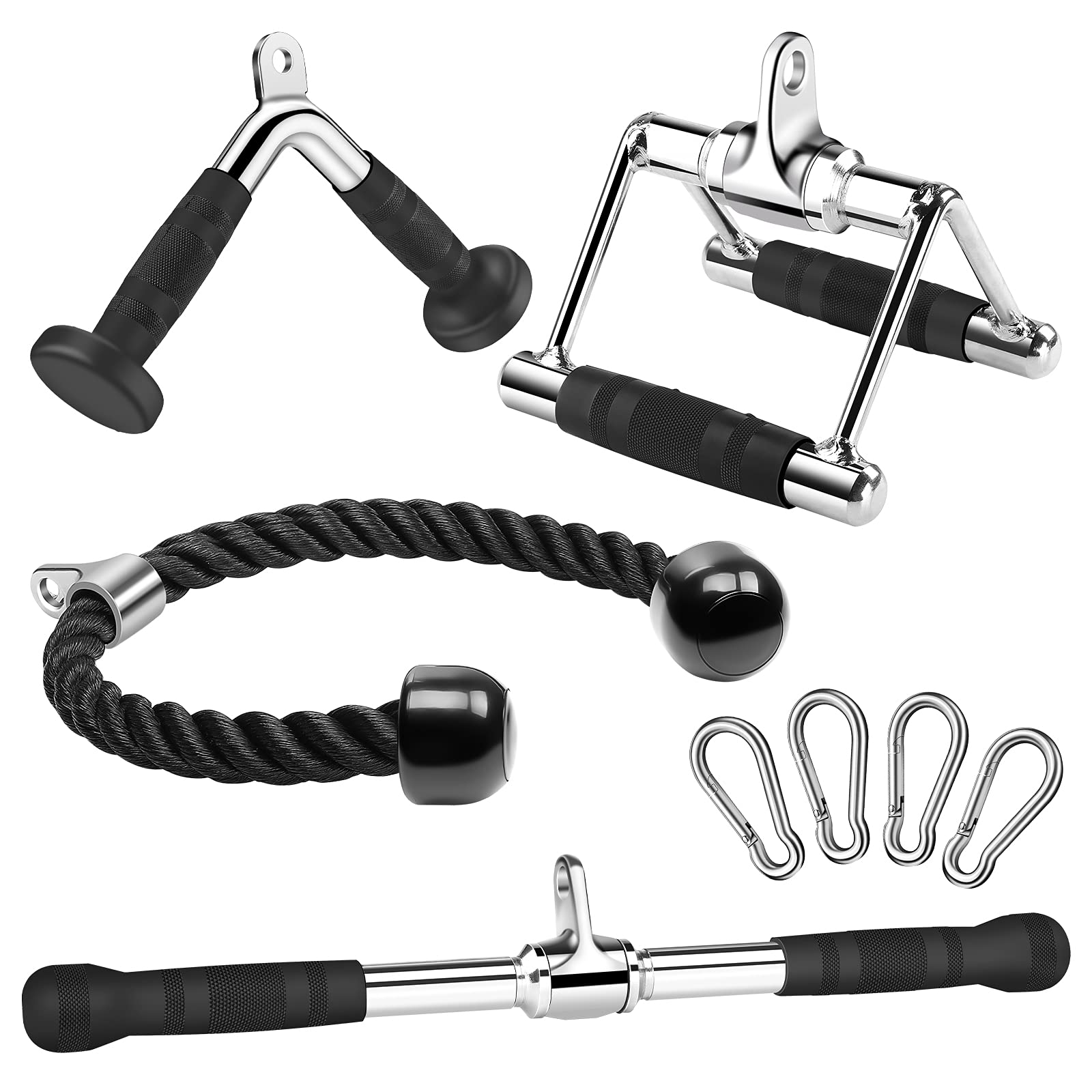 Buy Ulalov Gym Cable Attachments, Cable Machine Attachment Double D Row