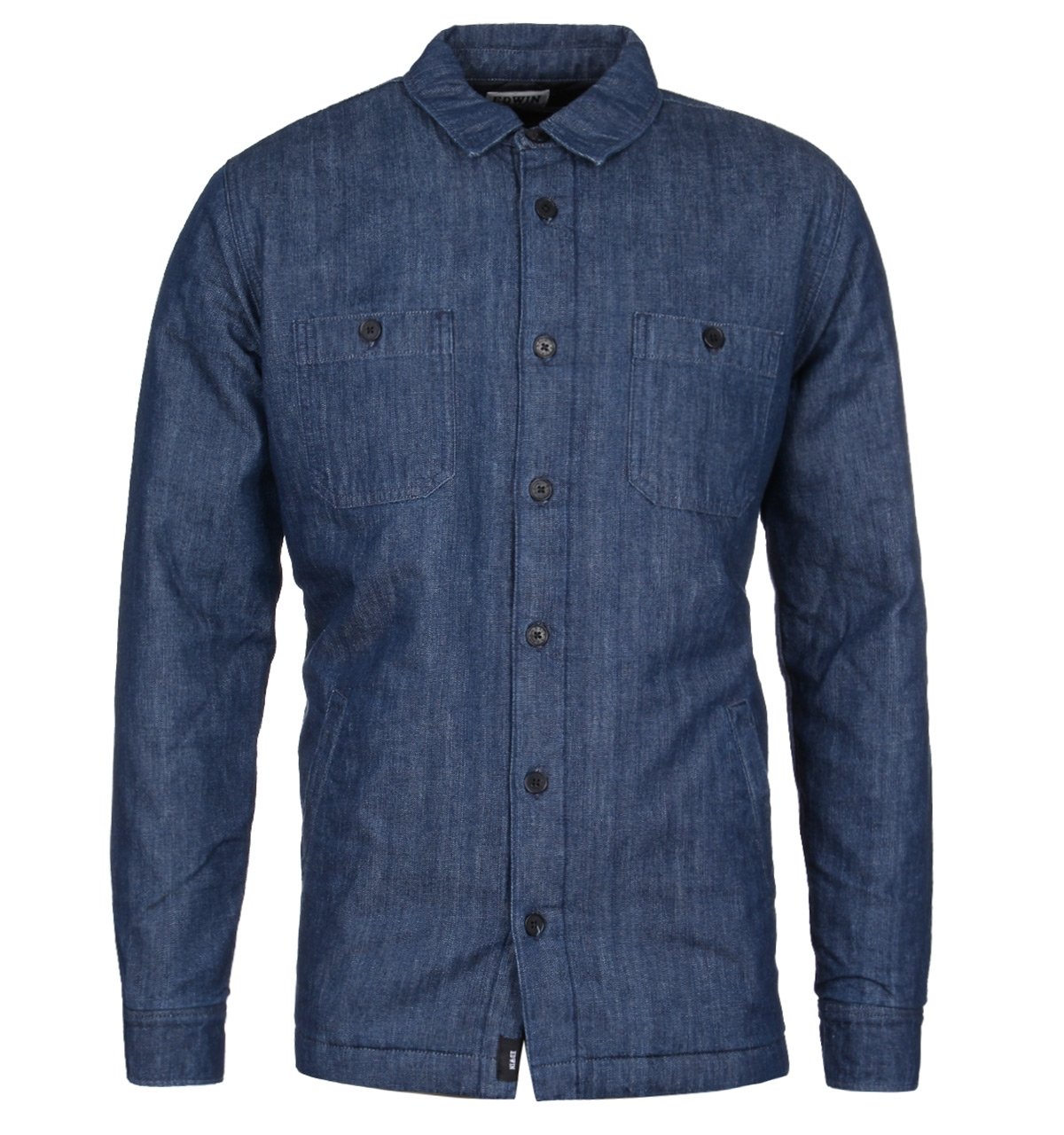 Edwin Blue Denim Labour Four Pocket Padded Overshirt