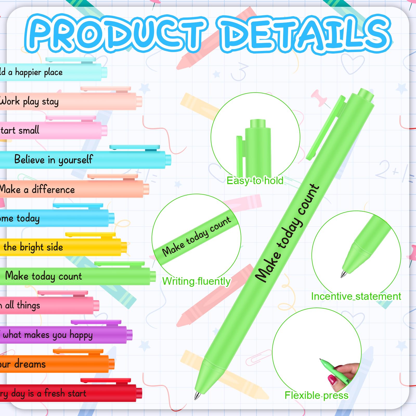 24 Sets Employee Appreciation Gifts Thank You Gifts for Colleagues Inspirational Ballpoint Pen with Motivational Quotes Notebooks Encouraging Pocket Journal for Team Coworker Staff Teacher Volunteer - Image 4