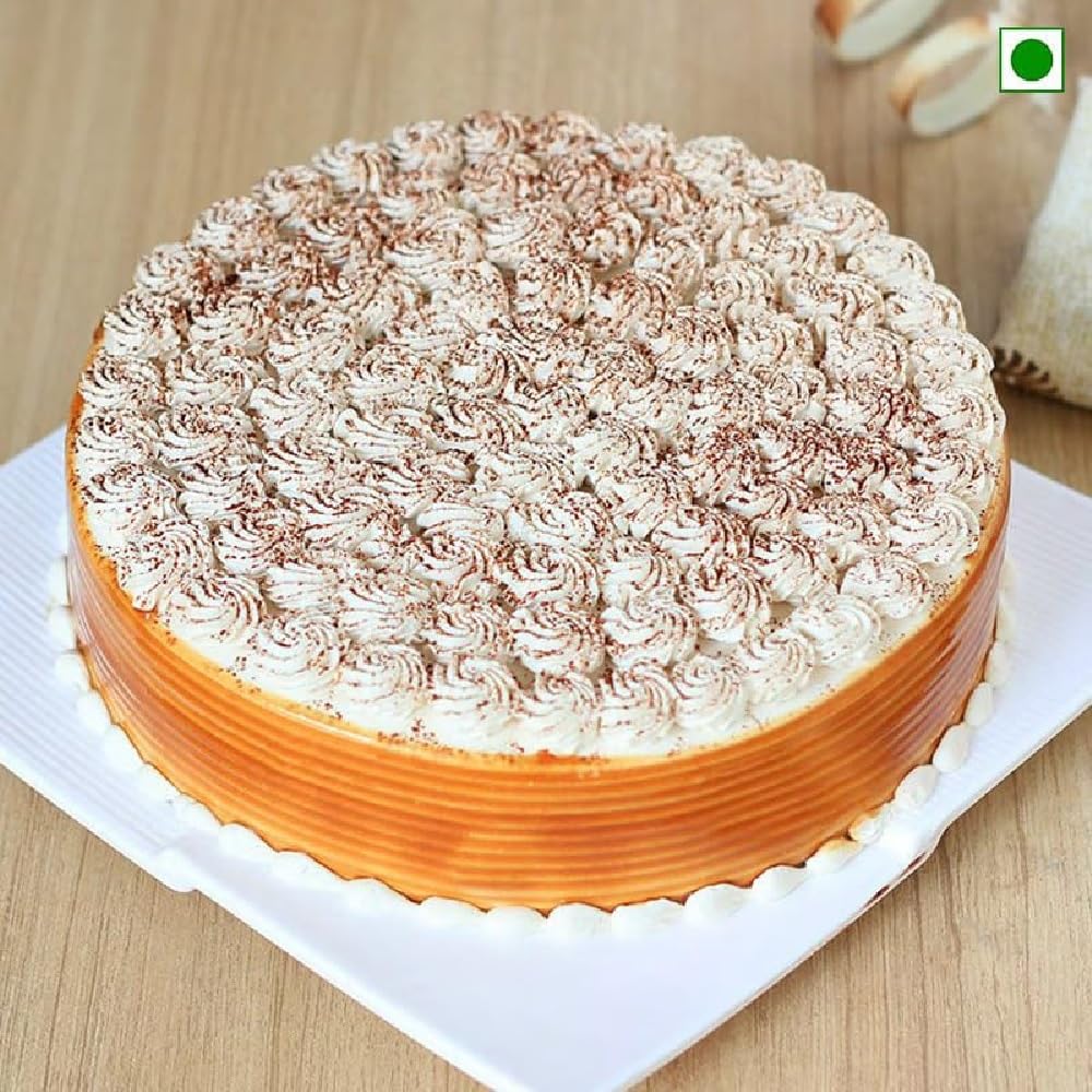 FlowerAura Delicious Irish Coffee Swirl Eggless Cake With Creamy Gift's For Birthday, Anniversary, Friends, Valentine's Day, Mother's Day, Party (Same Day Delivery) (3.0Kg)-picture-10
