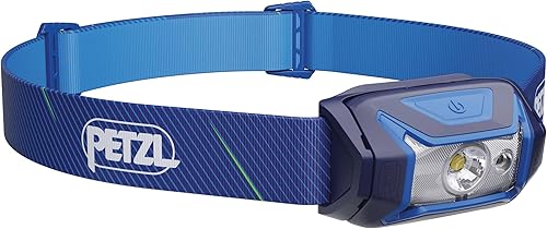 Miniatura 8 de PETZL Tikka Linterna Frontal - Luz Compacta de 350 Lúmenes con Iluminación Roja, para Senderismo, Escalada, Correr y Acampar - Marrón Marrón,Azul