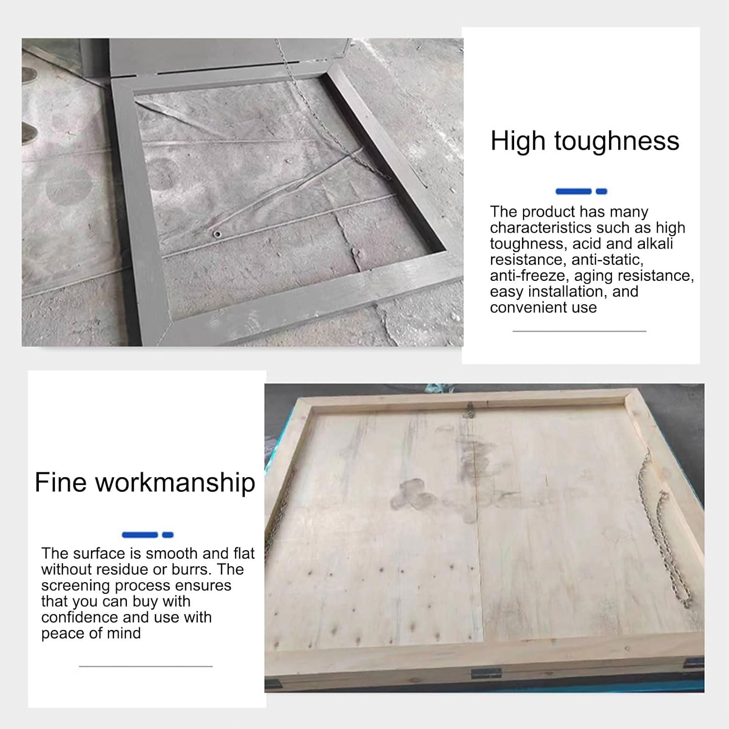 Industrial Galvanized Roof Access Hatch - Aluminum Alloy Anti-Theft Door, Skylight Hatch for Marine, Yacht, RV & Truck Ventilation Accessories (75cm/29.5in)