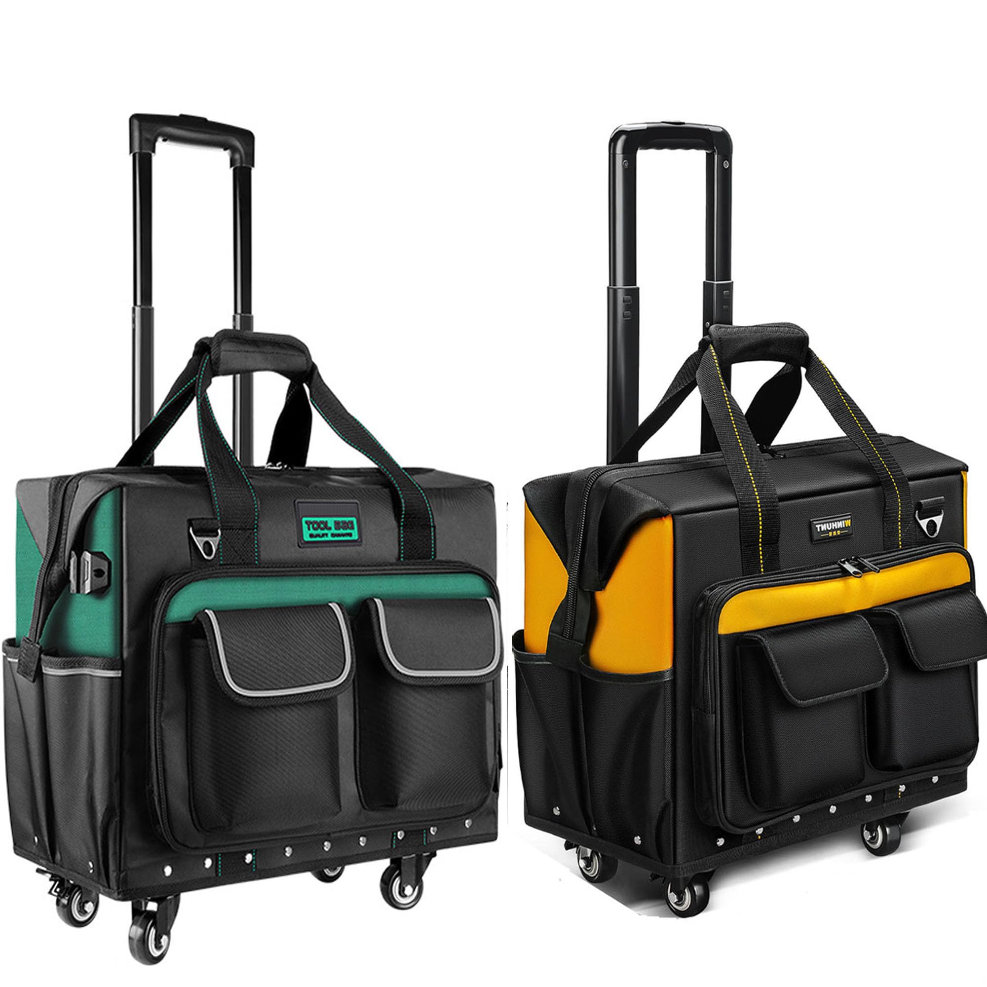 Roller Tool Bag with Four Spinner Wheels