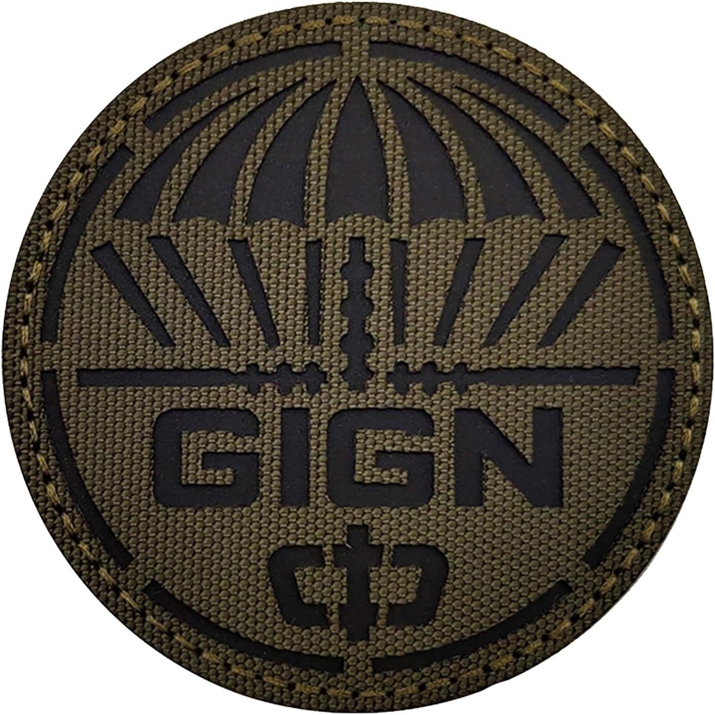 Unidad especial Gendarmerie Nationale Francia GIGN infrarrojos reflexivo IR parches militares tácticos morales brazaletes insignias decorativos parches apliques