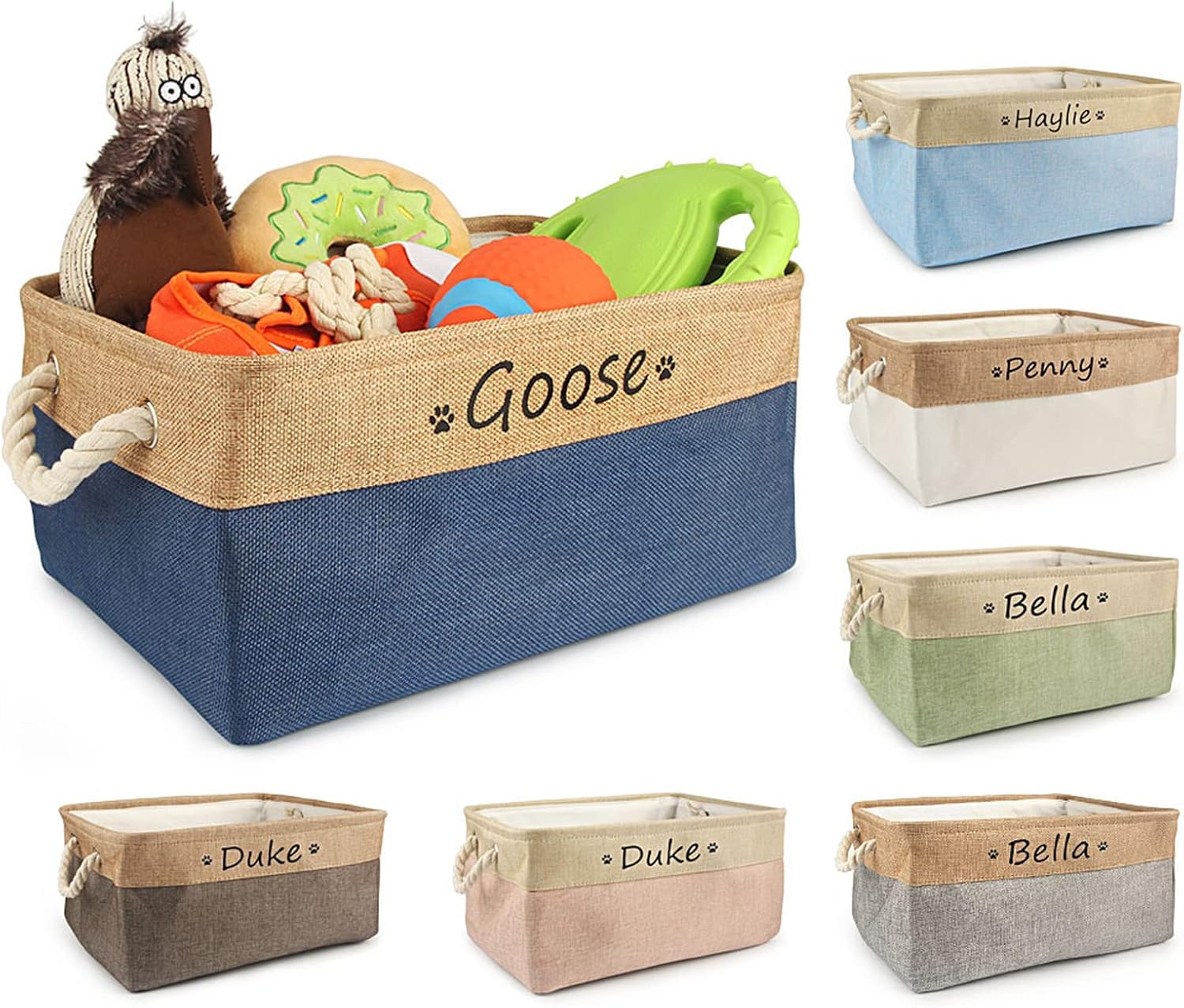 CZD Dog Toy Box Personalised Name,Personalised Dog Toy Box,Dog Toy Box