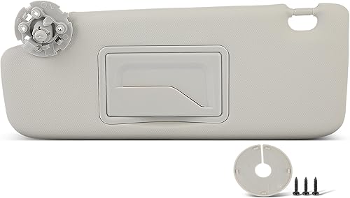 Miniatura 103 de SCITOO Visera solar para automóvil con espejo apto para 2010-2015 para CX-9 gris con techo solar (lado izquierdo del conductor)