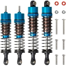 Aluminum Front & Rear Oil Shocks Absorber RC Dampers Set For 1/10 Tamiya The Hornet/Grasshopper 2 RC Off-Road Car Upgrade Parts Blue