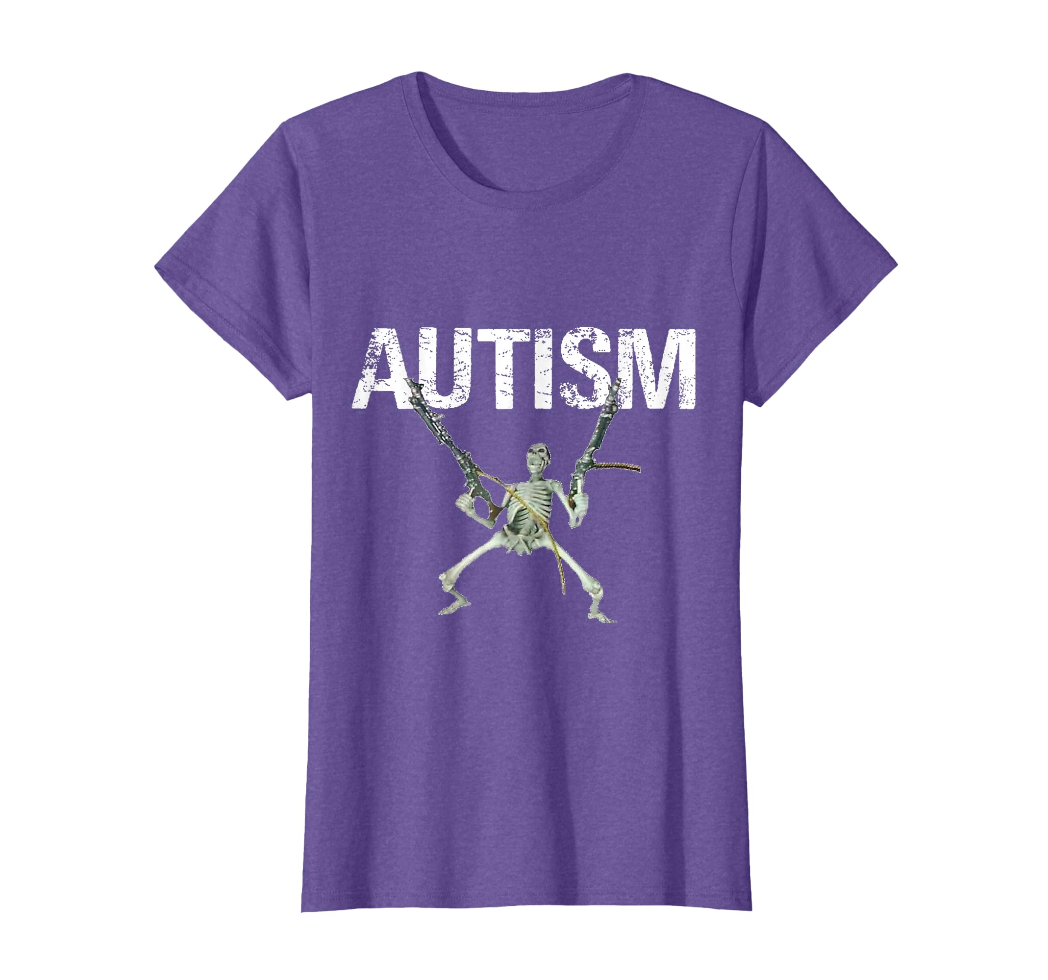 Autism Skeleton Meme Funny Men Women Kids T-Shirt