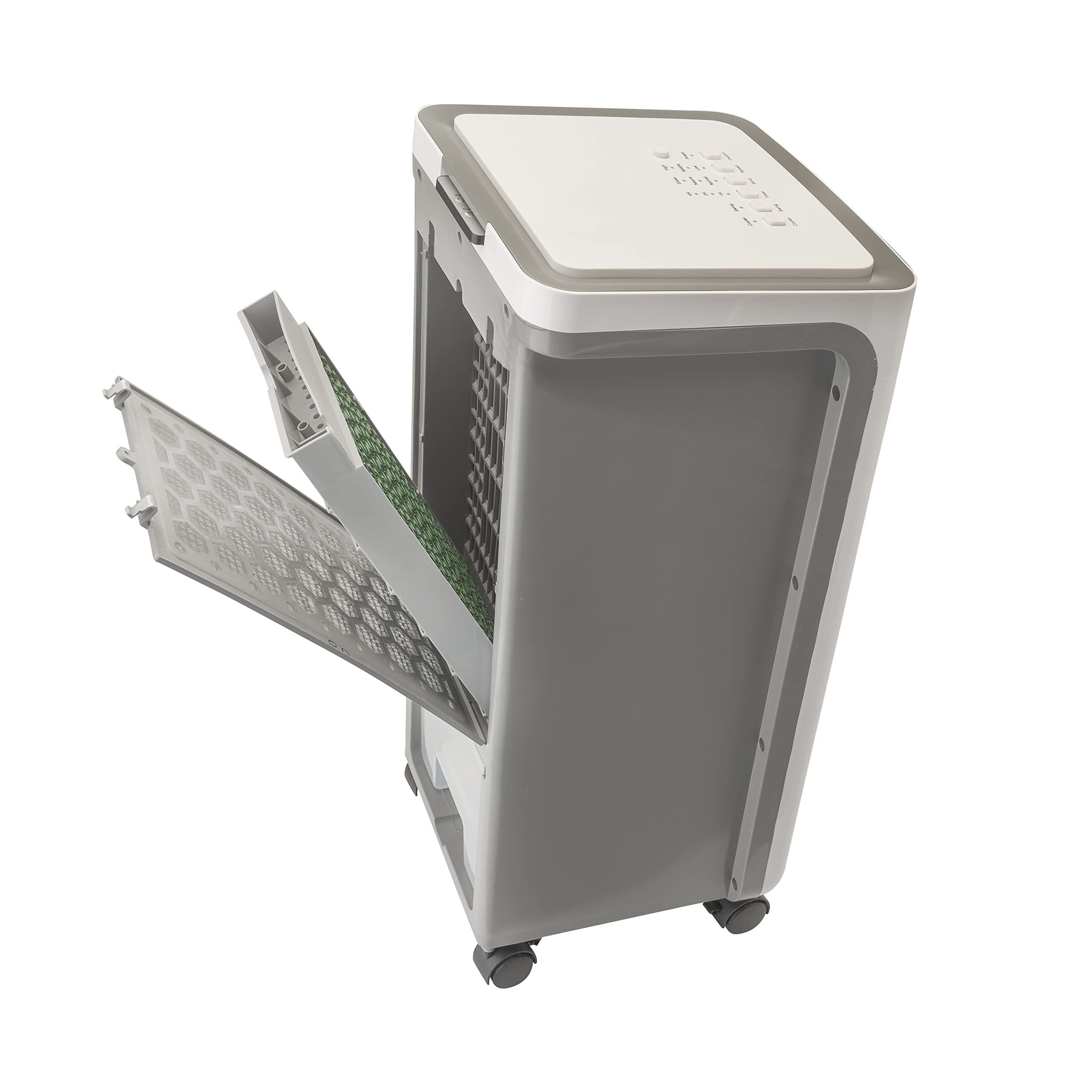 Bimar VR35 Raffrescatore, Ventilatore, Purificatore d'Aria 3 in 1, Oscillazione Automatica Dx/Sx, Funzione Rinfrescante e 3 Velocità, Serbatoio 7 Litri, 8 ore di Aria Fresca, Filtri Rimovibili