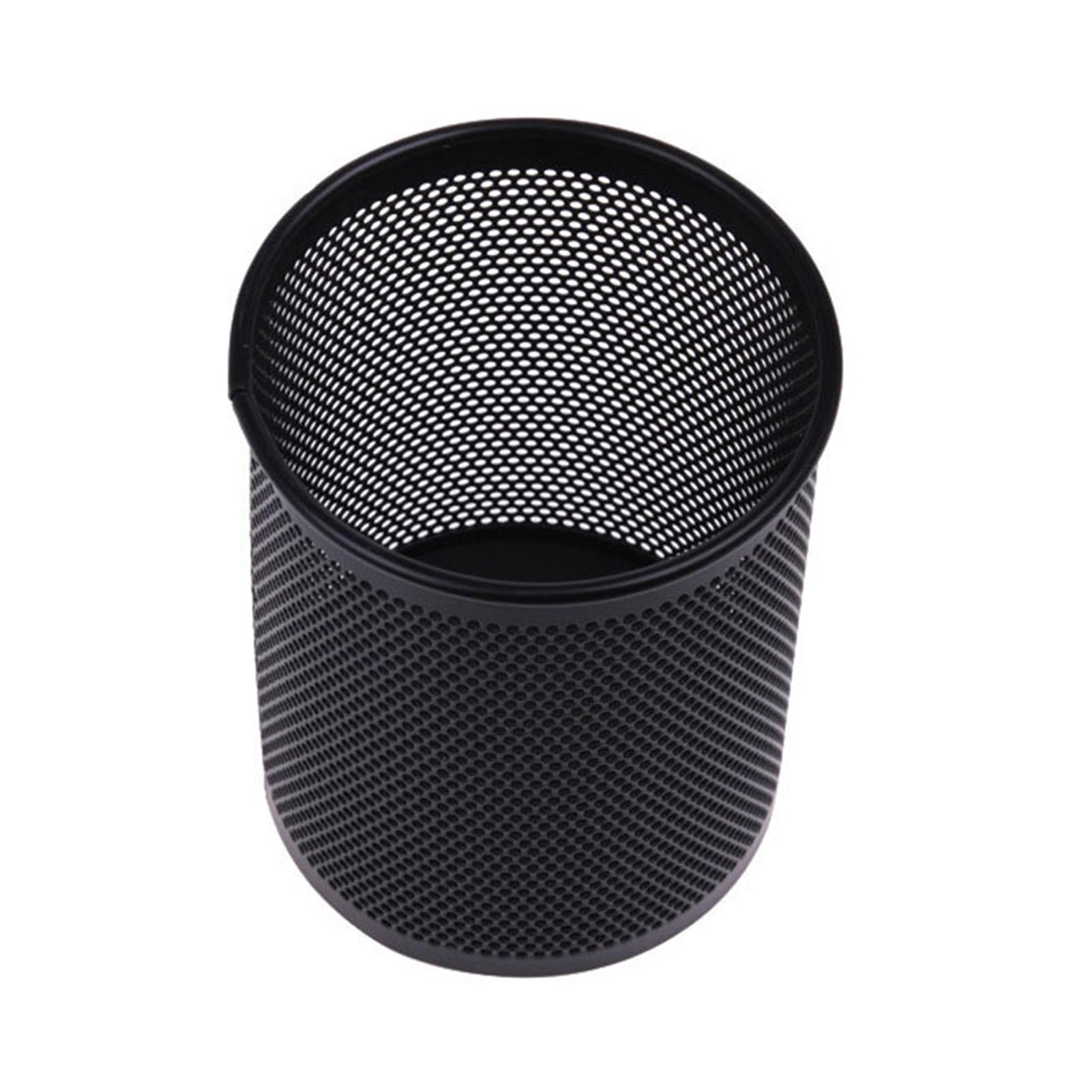 Ulafbwur A Iron Round Mesh Pencil Pen Stationery Holder Container Organizer Office Supplies