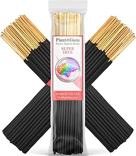 Super Hit Exotic Incense Sticks 7 Inch - Bulk 1 Bundle 85 to 100 Sticks - Natural 7" Long Lasting Aroma That Burns for 30 to 45 Minutes.