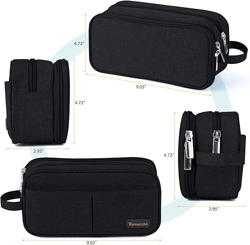 Miniatura 3 de Homecube Bolsa de almacenamiento de tela Oxford, soporte para bolígrafos, bolsa de maquillaje, organizador de papelería, bolsa para lápices con