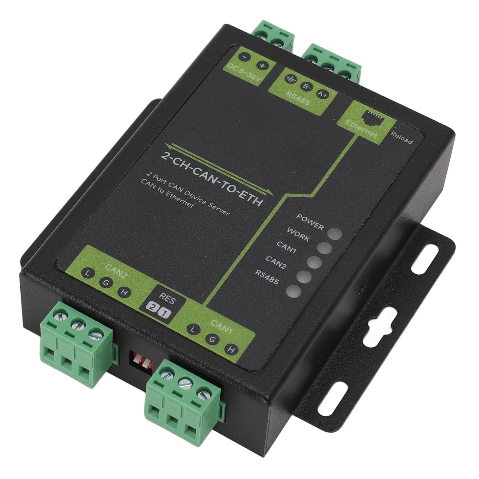 2 Port Can to Ethernet Server Module, konwerter klas przemysłowych z bezpieczeństwem konta, osłona sprzętu do aktualizacji oprogramowania, obsługuje tryby podstawowe, pętlowe,