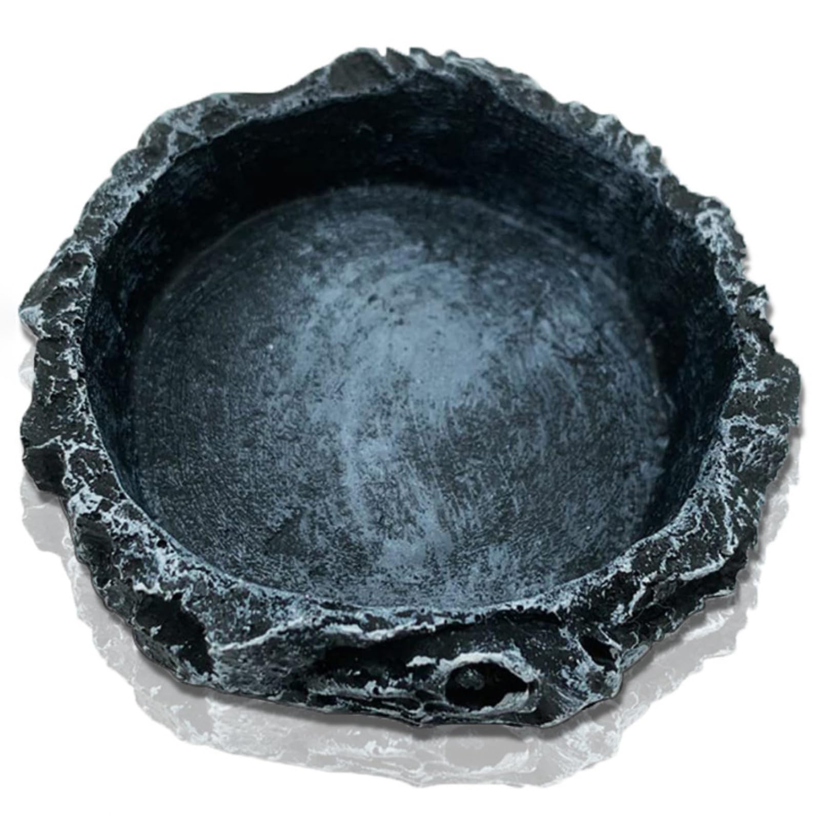 MUYYIKA Water Bowl Terrarium, Turtle Accessories, Reptile Water Bowl, Food Bowl, Terrarium Drinking Bowl, Water Bowl, Bowl, Accessories for Snake, Turtle, Gecko (Round 8cmx8cmx2cm)