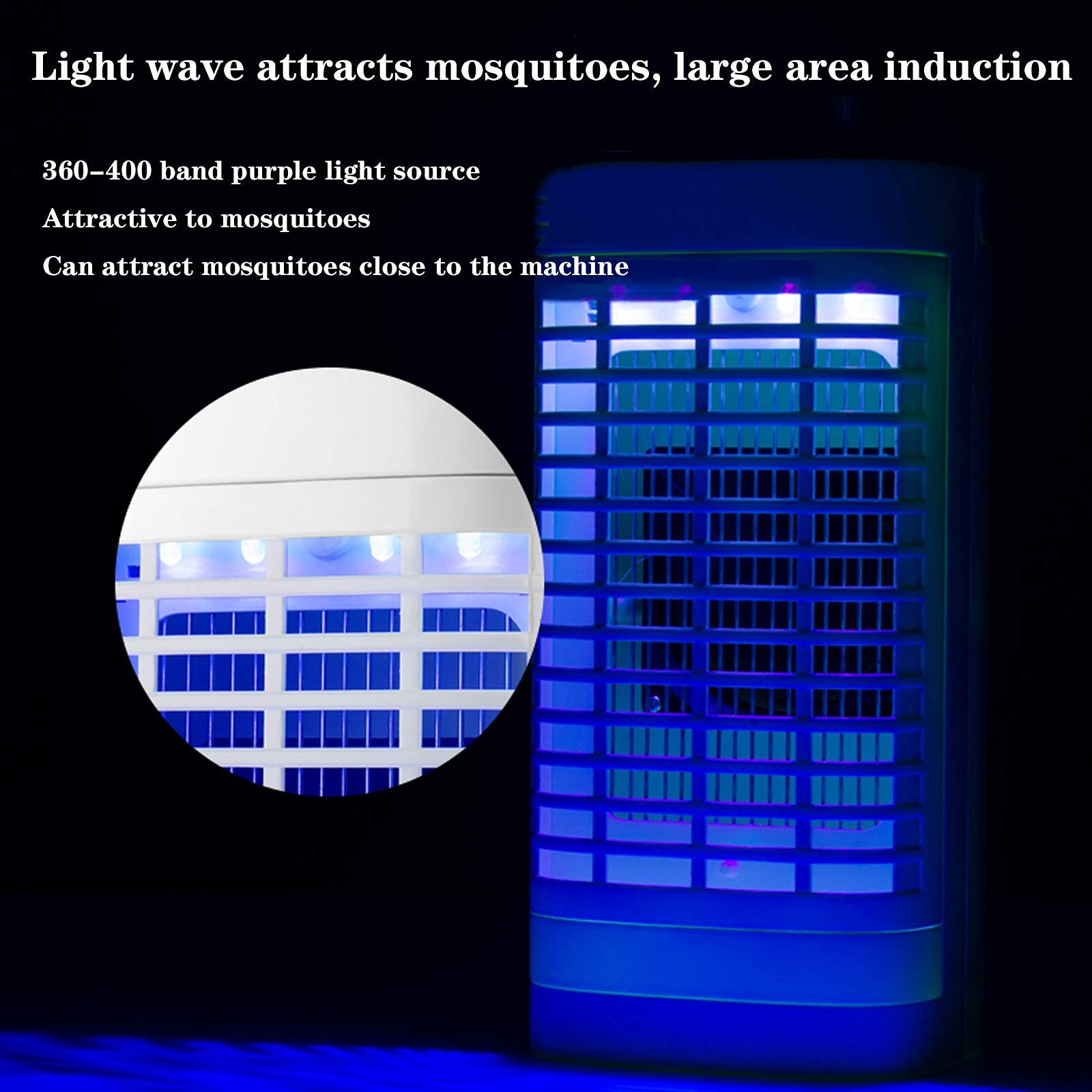 Lampada elettrica anti-mosche, lampada anti-zanzare, repellente elettrico per zanzare, trappola fisica per zanzare, utilizzata per uccidere zanzare, mosche, killer commerciali, lampada trappola per in